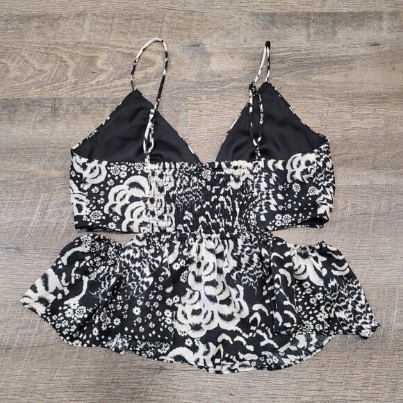 ZARA | Flowy Floral Cutout Tank Top | Sz. XS - Picture 4 of 4